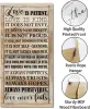 Inspirational Hanging Wood Decor Sign, 1 Corinthians 13:4-8 Love is Patient, Love is Kind