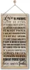 Inspirational Hanging Wood Decor Sign, 1 Corinthians 13:4-8 Love is Patient, Love is Kind