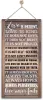 12in x12inx12in 1 Corinthians 13-4-8 Inspirational Hanging Wood Decor Sign, Printed, Love is Patient, Love is Kind Quote