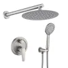 10 Inches Wall Mounted Shower with High Pressure Rain Shower Head and 5-Function Handheld Shower Head