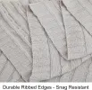 Silver Grey, 100% Pure Cotton Cable Knit Throw Blanket, Super Soft Warm 51x67 Knitted for Couch, Sofa, Chair, Bed - Extra Cozy, Machine Washable