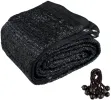 12ft*16ft High-Strength Anti-Aging Black Shade Net (Ready-Made) , Universal for Sun Protection, Rain Shelter, Dust Prevention and Bird Deterrence