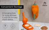 2-in-1 Manual Dough Press. Dumpling Empanada Pastries Maker, Orange