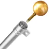 20FT Telescoping Flag pole Kit, Heavy Duty Aluminum Alloy in Ground Outside Silver, w 3x5 Flag