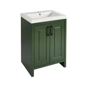 24 1/2'' L x 18 7/8'' W Green Bathroom Vanity with Sink Top