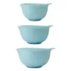 3-Piece Nesting Plastic Mixing Bowl Set, Mineral Water