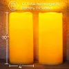 4"x10" Large Solar Candles Outdoor Waterproof, Dusk to Dawn, Solar Powered Flameless Candles for Outdoor, Lanterns, Set of 4