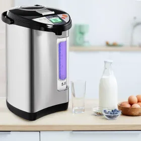 5-liter Electric LCD Water Boiler and Warmer Black and Silver