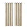 50inch*84inch Beige luxurious woolen curtains, sound-absorbing buckle curtains, high-end, heavyweight, soundproofing, and elegant home decor