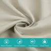 50inch*84inch Beige luxurious woolen curtains, sound-absorbing buckle curtains, high-end, heavyweight, soundproofing, and elegant home decor