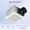 80 CFM Ceiling Mount Bathroom Exhaust Fan with Metal Housing and 4 Inches Duct
