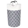 82L Laundry Basket Portable Foldable Home Laundry Storage Bag, Gray