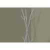 74-inch Freestanding Silver Metal Coat Rack Entryway Hall Tree Umbrella Stand