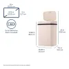 Automatic Bathroom Trash Can, 3 Gallon Plastic Motion Sensor Garbage Bin with Soft Close Lid, Black