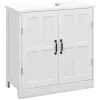 Bathroom Sink Cabinet, Pedestal Sink Cabinet with Adjustable Shelf, White
