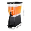 Beverage Dispenser, 3 Gallon Drink Dispenser for Parties, Plastic Juice Dispenser with Stand Spigot Lid