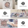 Boho Bluish Kitchen Rug Sets 3 Piece with Runner Non Slip Mats Washable Kitchen Mats for Floor Thick Mats