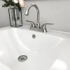 Ceramic Rectangle Vanity Top Sink Single Bowl bathroom Basin in Glossy White with Overflow Hole and Single or Triple Faucet Holes(24 in. x 20in.)