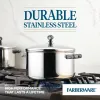 Classic Series 6 Quart Stainless Steel Stockpot with Lid, Induction Compatible, Metal Utensil and Dishwasher Safe, Stainless Steel