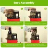 Cold Press Juicer Machine 300W Electric Slow Masticating Juicer for Whole Vegetable and Fruit with Reverse Function