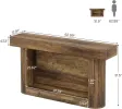 Dwellera Console Table Entryway Table Wooden Sofa Table Rustic Brown