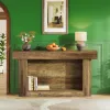 Dwellera Console Table Entryway Table Wooden Sofa Table Rustic Brown