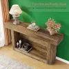 Dwellera Console Table Entryway Table Wooden Sofa Table Rustic Brown