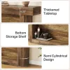Dwellera Console Table Entryway Table Wooden Sofa Table Rustic Brown