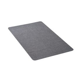 Dark Grey Chair Mat, 55 x 35-inch Office Chair Mat for Hard Floors, Floor Protector for Rolling Chairs, Polyester Surface, Non-Slip & Easy to Clean