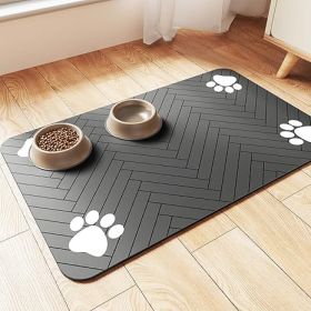 Manifest Picks- Pet Feeding Food and Water Mat Waterproof Rubber Backing