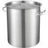 Stainless Steel Stockpot, 42 Quart Large Cooking Pots, Multipurpose Cookware Sauce Pot with Lid & Handle, Heavy Duty Commercial Grade Stock Pot