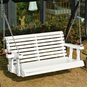 White 2 Seater Outdoor Patio Swing Chair