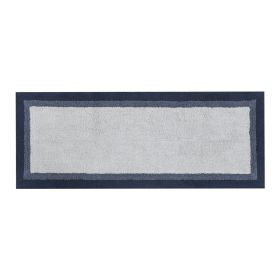 Navy Cotton Tufted Bath Rug 24" x 60"