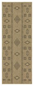 Earth GC_NTL1001 Jute/Black 2 ft. 7 in. x 7 ft. 3 in. Indoor/Outdoor Area Rug