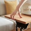 Elevating Center Table Low Table 100% Solid Oak Wood Top Plate Desk Coffee Table Width 120 x Depth 65 x Height 45 cm Study Desk