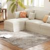 Light-Mixed Brown, Machine Washable Area Rug 4x6, Non-Slip Traditional Floor Carpet for Living Room, Bedroom