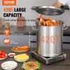 Stainless Steel Stockpot, 42 Quart Large Cooking Pots, Multipurpose Cookware Sauce Pot with Lid & Handle, Heavy Duty Commercial Grade Stock Pot