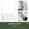 White 2 Seater Outdoor Patio Swing Chair