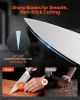 Kitchen Knife Set with Block and Sharpener, 15 Piece German High Carbon Stainless Steel Sharp Knife Set