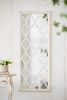 White 24" x 60" Distressed White Floor Mirror, Full Body Mirror for Bathroom Bedroom Living Room