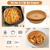 Air Fryer Disposable Paper 100 Pcs Round Non-Stick Paper Prime Oil-proof Parchment Paper Cooking Paper for Fryers