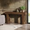 Wooden Sofa Table, 63-Inch Console Table For Entryway