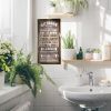Rustic Bathroom Decor Rules Wood Sign, Frame Western Bathrooms Decors, Farmhouse Bathroom Décor, Door Rules Décor Sign