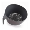 Red Double Layered Washing Colander - Wash and Drain Basket for Cleaning, Washing, Mixing Fruits and Vegetables