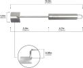 (2Pcs) Newly Upgraded Stainless Steel Corn Stripping Tool, Corn Holder, The Curved Design Fits Perfectly with the Corn Stripping Corn Faster