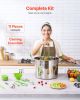 11 Piece Canning Starter Kit, Stainless Steel Water Bath: Pot, Rack, Lid, Ladle, Funnel, Tongs, Jar Lifter, Wrench, Measuring Cup
