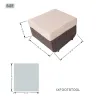 Grey Direct Wicker 5-Piece Outdoor Rattan Furniture Patio Conversation Set with Cushion
