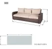Grey Direct Wicker 5-Piece Outdoor Rattan Furniture Patio Conversation Set with Cushion