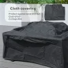 Durable Outdoor Fire Pit Table for Wood Burning with Accessories Direct Wicker