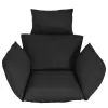 Egg Chair Cushion Hanging Basket Seat Cushion, Black